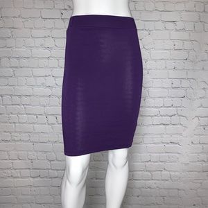 Iris Basic Purple pencil skirt SMALL
